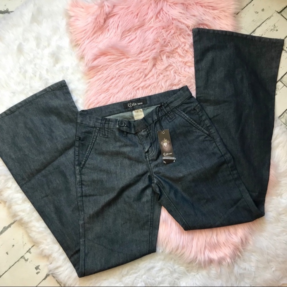NWT Cello Wide Leg Flare Bell Bottom Jeans Sz 5